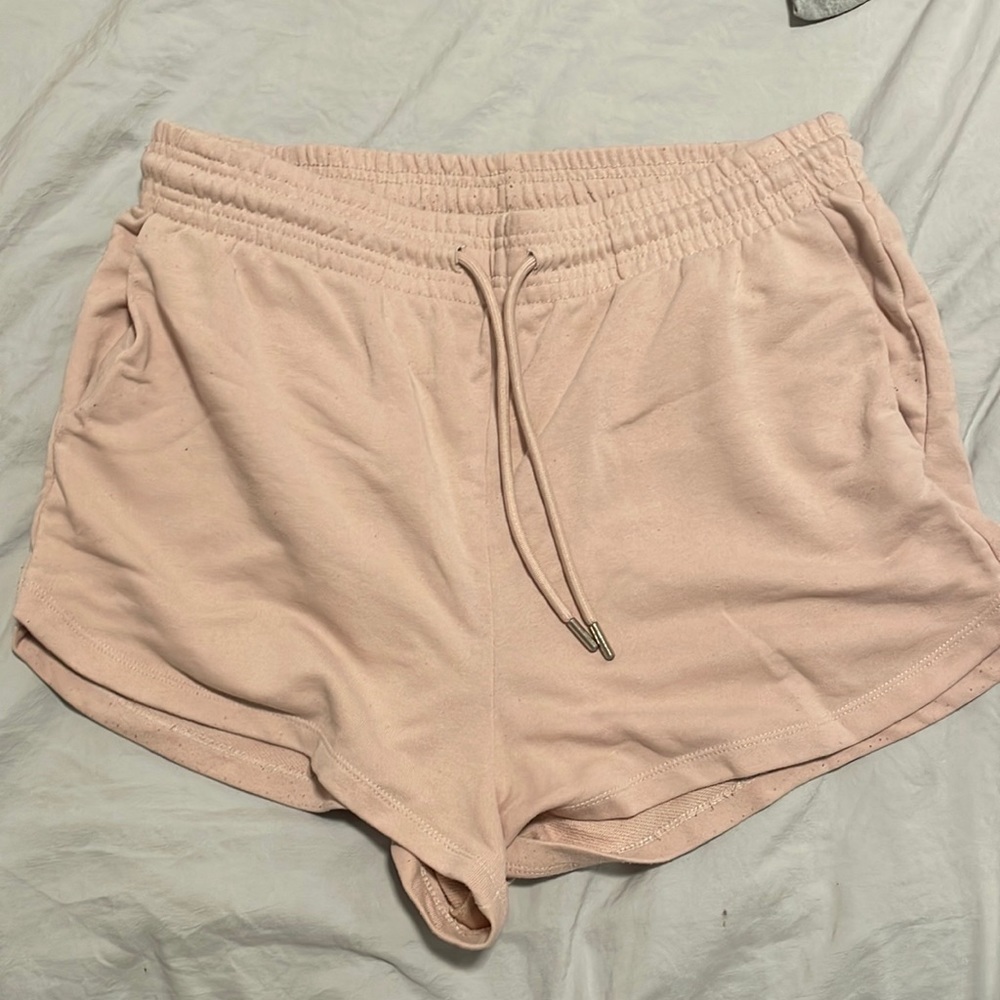 H&M Basics Pink Sweatshorts Size Large